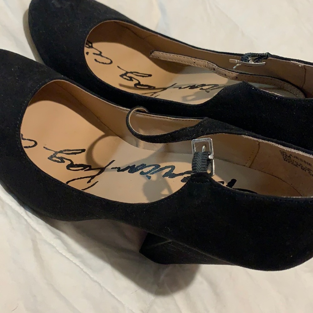 Velvet Mary Jane Vintage Style Heels